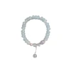 Optimized aquamarine abacus bead beaded bracelet for women, a light luxury and niche blue crystal bracelet with a high-end feel, a perfect accessory for best friends Item Picture